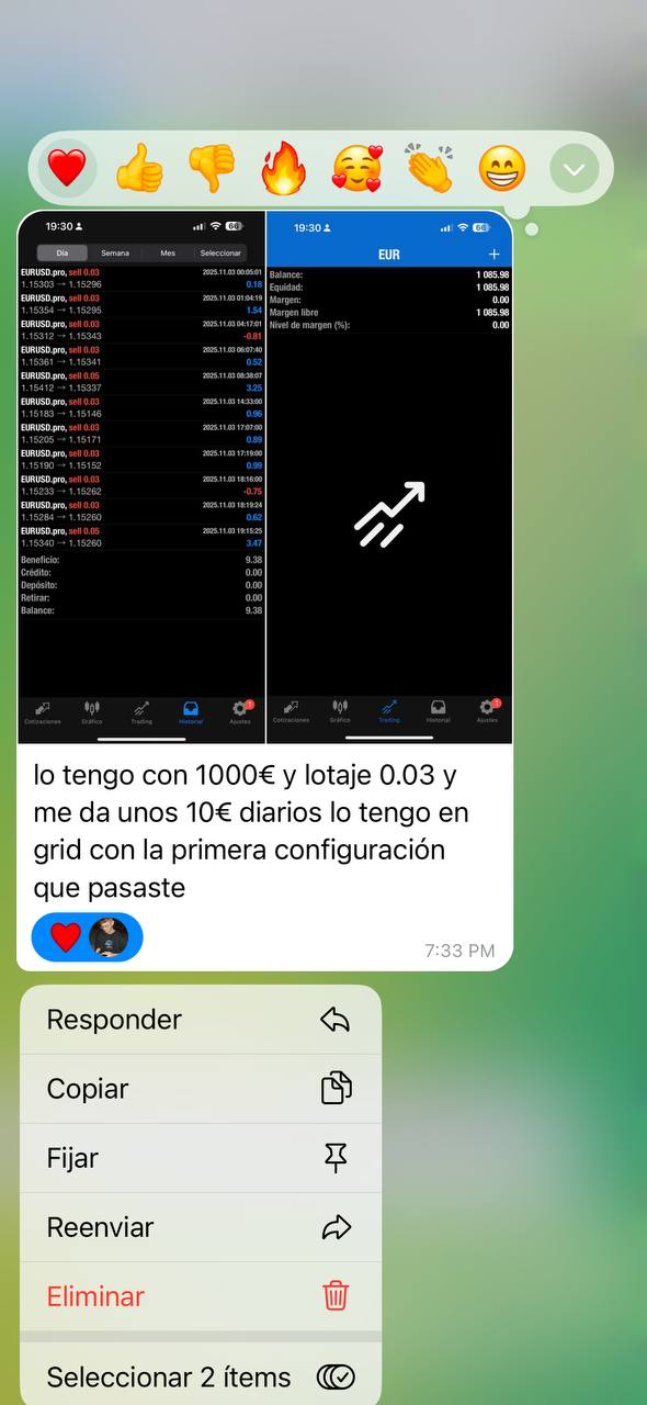 Robot de scalping EURUSD